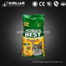 high quality resealable plastic cat litter bag,cat litter packaging